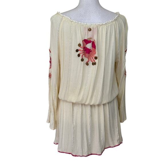 Place du Soleil minidress/swim coverup, yellow, medium, coastal, vacation, beach - Picture 3 of 8